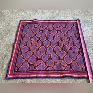 Vibrant Geometric ayahuasca icaro Shipibo place mat